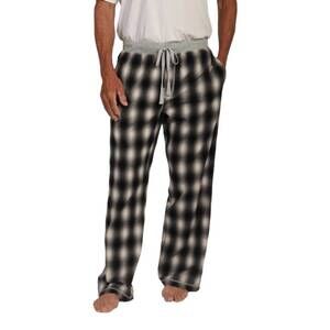 NEW TRUE GRIT alpine flannel pants in black/grey